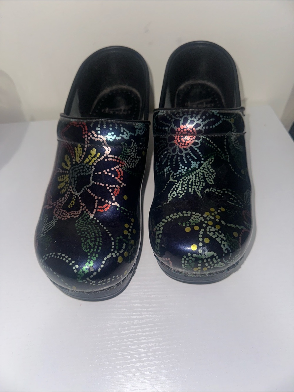 Dansko XP 2.0 Clog Floral Dot in Black size 10 - Picture 3 of 6